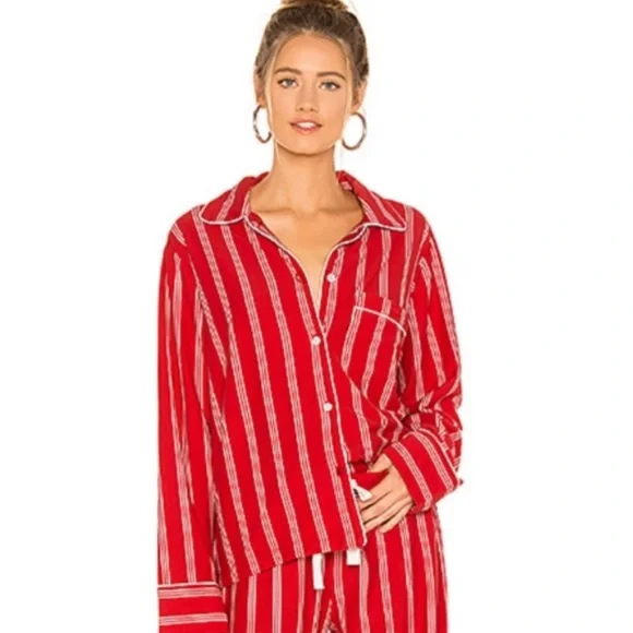 Michael Stars Revolve Classic Pajama Top Medium, NWT - Picture 9 of 9